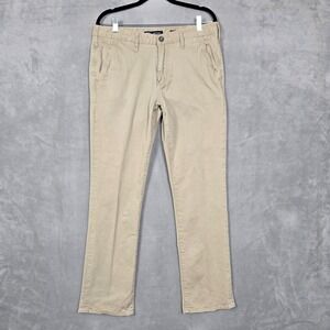 BKE Pants Mens 34x30 Khaki Jake Straight Leg Chino Casuals